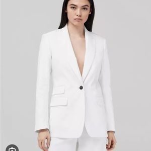 Rag & Bone Foster Linen Blazer (White) (Size: 2)